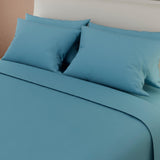 Juego de Sabanas Basic Azul Pastel 4 Piezas Moderno Queen 160x190cm - Sabanas | Bylmo