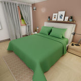 Juego de Sabanas Basic Verde Militar 200x200cm 4 Piezas Suaves - Sabanas | Bylmo