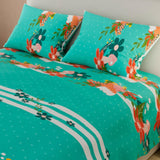 Juego de Sabanas Basic Verde Moderno para Cama Doble 140x190cm - Sabanas | Bylmo