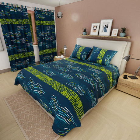 Juego de Sabanas Basic Azul Moderno 4 piezas Doble 140x190cm - Sabanas | Bylmo