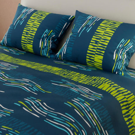 Juego de Sabanas Basic Azul Moderno 4 piezas Doble 140x190cm - Sabanas | Bylmo