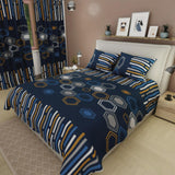 Juego de Sabanas Basic Azul Oscuro 4 piezas Suaves y Duraderas Poliéster y Microfibra - Sabanas | Bylmo