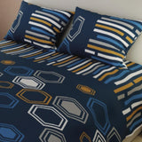 Juego de Sabanas Basic Azul Oscuro 4 piezas Suaves y Duraderas Poliéster y Microfibra - Sabanas | Bylmo