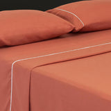 Juego de Sabanas Basic Terracota Doble 140x190cm 10 Tonos - Sabanas | Bylmo
