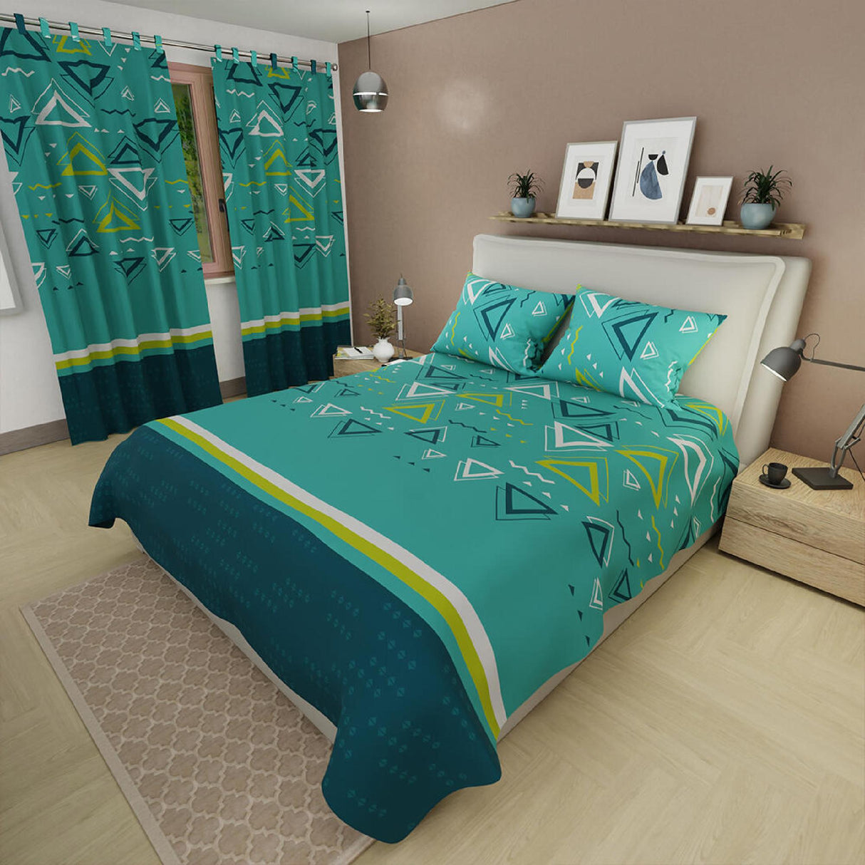 Juego de Sabanas Basic Verde Menta Moderno 4 Piezas - Sabanas | Bylmo