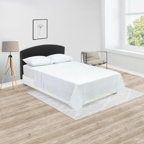 Juego de Sabanas Basic Naturaleza Blanca Resortada y Elegante. - Sabanas | Bylmo