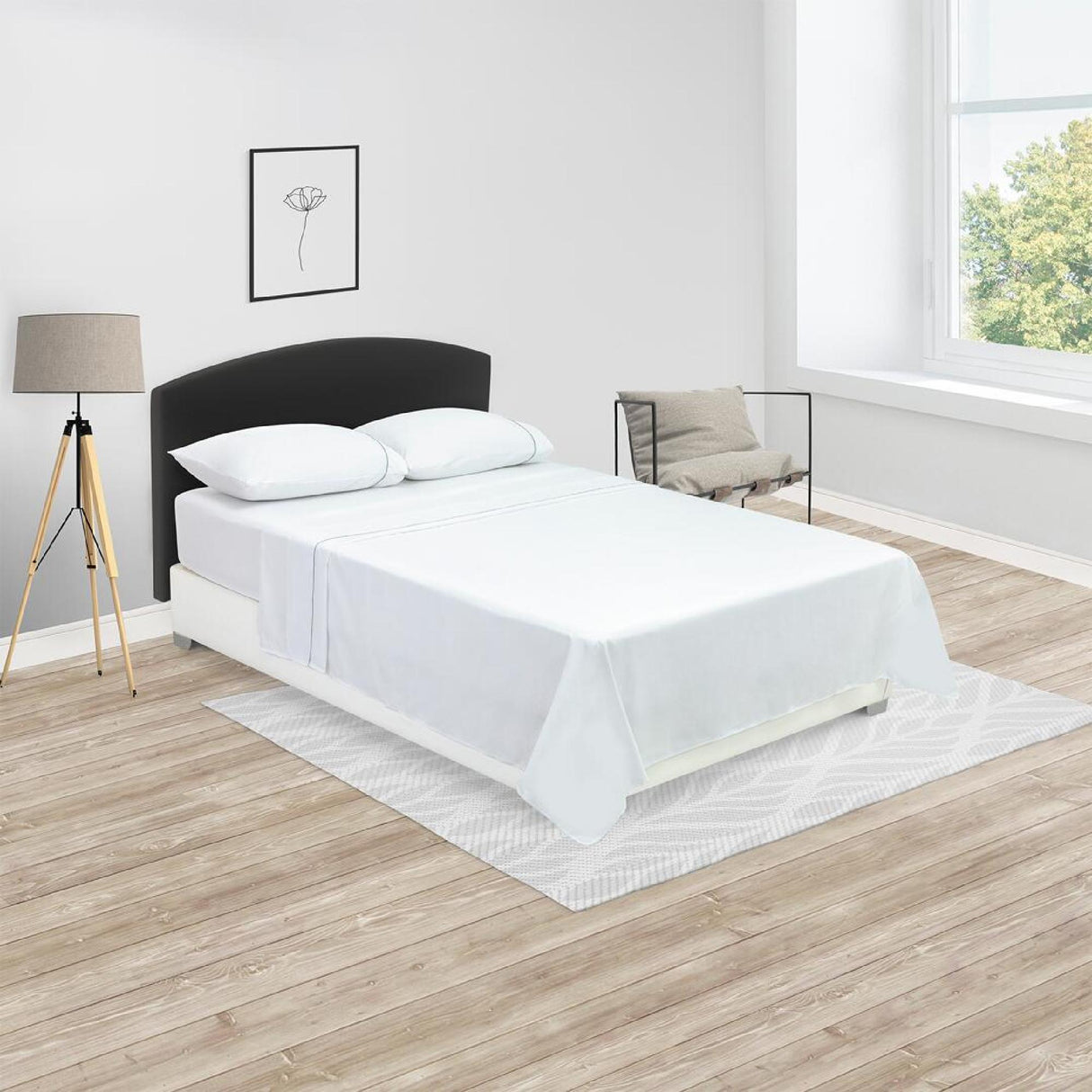 Juego de Sábanas Basic Naturaleza Resortada Queen Blanco 10 Tonos - Sabanas | Bylmo