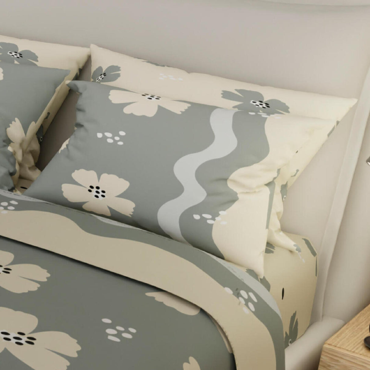 Juego de Sabanas Basic Gris 140x190cm 4 Piezas Moderno - Sabanas | Bylmo