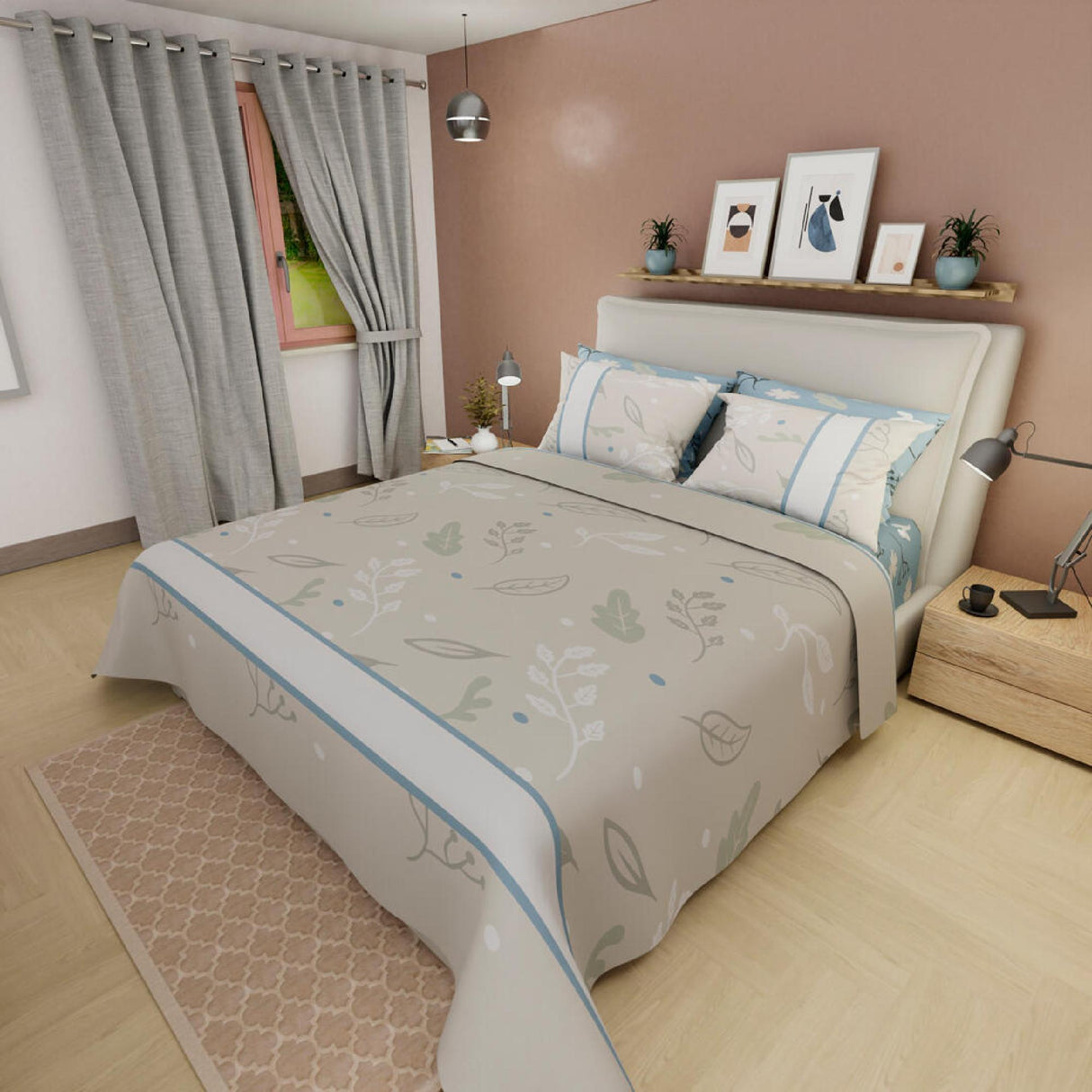 Juego de Sabanas Basic Café Claro Suave y Colorido - Sabanas | Bylmo