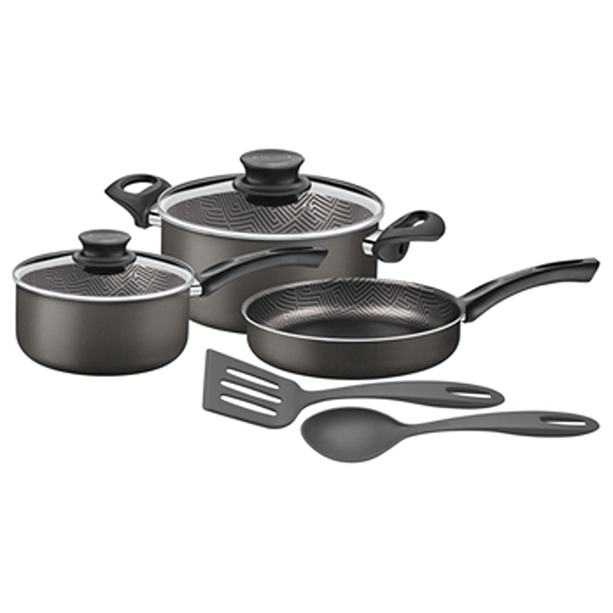 Batería de Cocina París Plomo con Antiadherente Starflon Max Para Uso Casero - Ollas y Sartenes | Bylmo