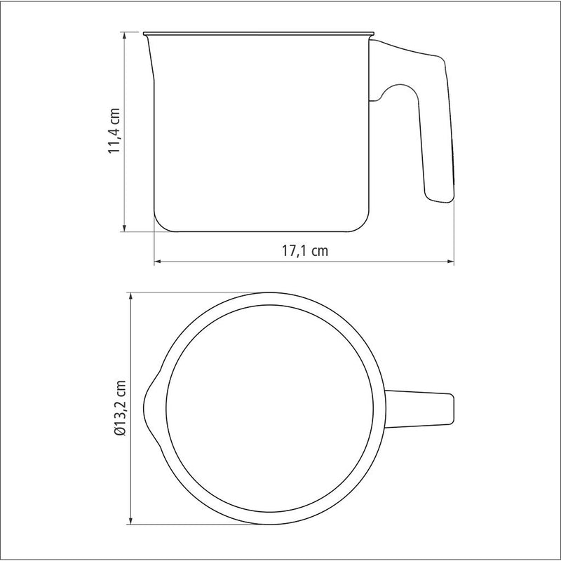 Hervidor París Plomo 13.2x11.4cm De Aluminio Antiadherente Y De 2 Litros