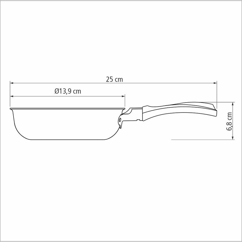 Sarten Para Huevo Power Up Plomo 13.9x6.8cm De Aluminio Antiadherente Y De 0.4 Litros