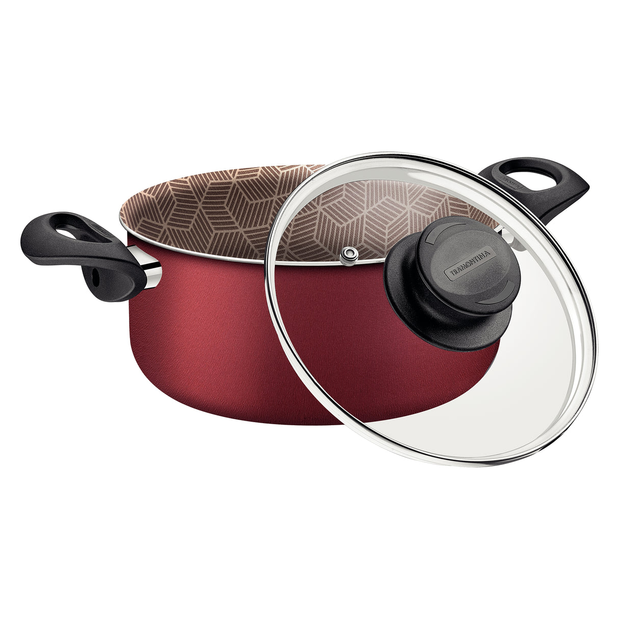 Olla París Rojo 29.4x20cm de Aluminio Antiadherente y de 8 Litros - Ollas y Sartenes | Bylmo