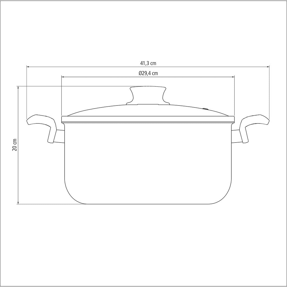 Olla París Rojo 29.4x20cm de Aluminio Antiadherente y de 8 Litros - Ollas y Sartenes | Bylmo