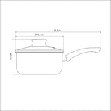 Olla Perol París Rojo 19.4x14.1cm de Aluminio Antiadherente y de 2.1 Litros - Ollas y Sartenes | Bylmo