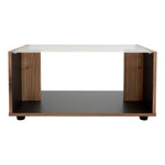 Mesa De Centro Galia Gales 68x35cm Rectangular Con Compartimiento