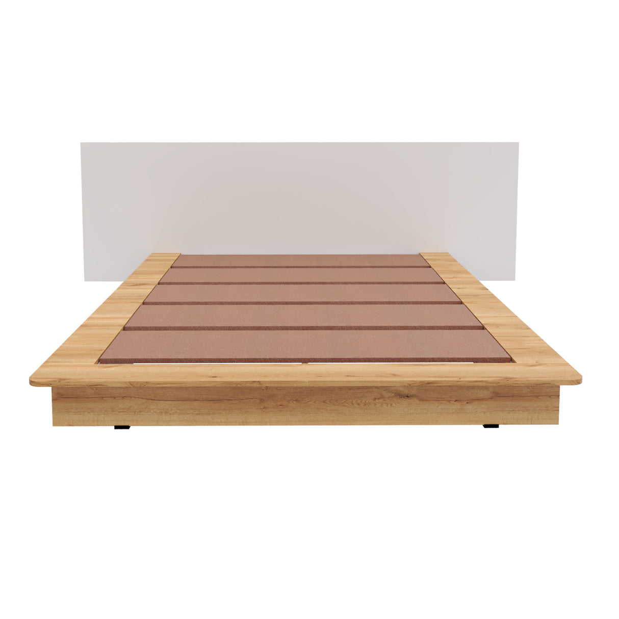 Cama Moscú Duna y Blanco Para Cama Doble 140 X 190 Con Cabecero - Camas | Bylmo