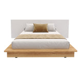 Cama Moscú Duna y Blanco Para Cama Doble 140 X 190 Con Cabecero - Camas | Bylmo