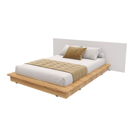 Cama Moscú Duna y Blanco Para Cama Doble 140 X 190 Con Cabecero - Camas | Bylmo