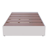 Cama Chicago Blanco Para Cama Doble 140 X 190 Con Cabecero y Almacenamiento - Camas | Bylmo