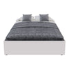 Cama Chicago Blanco Para Cama Doble 140 X 190 Con Almacenamiento