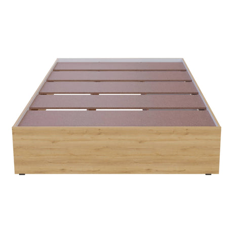 Cama Chicago Duna y Blanco Para Cama Doble 140 X 190 Sin Cabecero y Almacenamiento - Camas | Bylmo