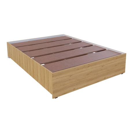 Cama Chicago Duna y Blanco Para Cama Doble 140 X 190 Sin Cabecero y Almacenamiento - Camas | Bylmo