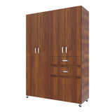 Closet Nova Caramelo 140x199cm Con Dos Cajones - Closets | Bylmo