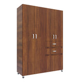 Closet Nova Caramelo 140x199cm Con Dos Cajones - Closets | Bylmo