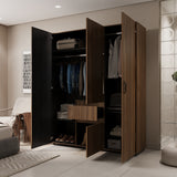 Closet Mary Gales y Wengue 160x200cm Con Dos Cajones - Closets | Bylmo