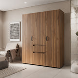 Closet Mary Gales y Wengue 160x200cm Con Dos Cajones - Closets | Bylmo