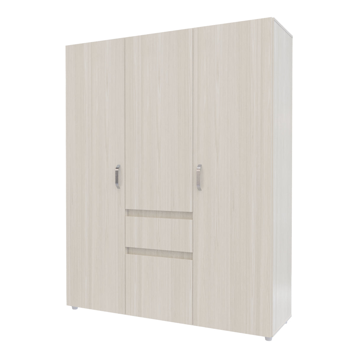 Closet Mary Niebla y Blanco 160x200cm Con Dos Cajones - Closets | Bylmo
