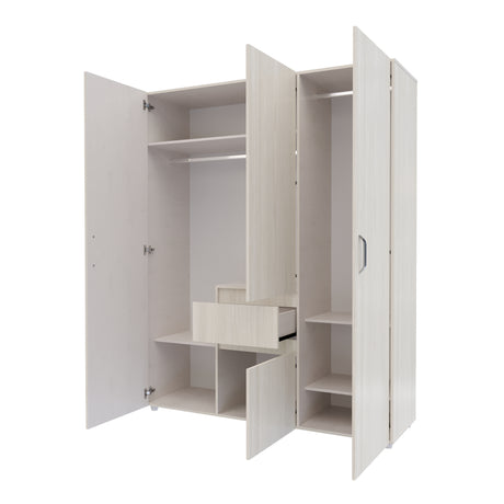 Closet Mary Niebla y Blanco 160x200cm Con Dos Cajones - Closets | Bylmo