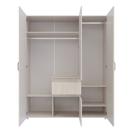 Closet Mary Niebla y Blanco 160x200cm Con Dos Cajones - Closets | Bylmo