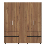 Closet Venecia Gales y Wengue 180x200cm Con Dos Cajones - Closets | Bylmo