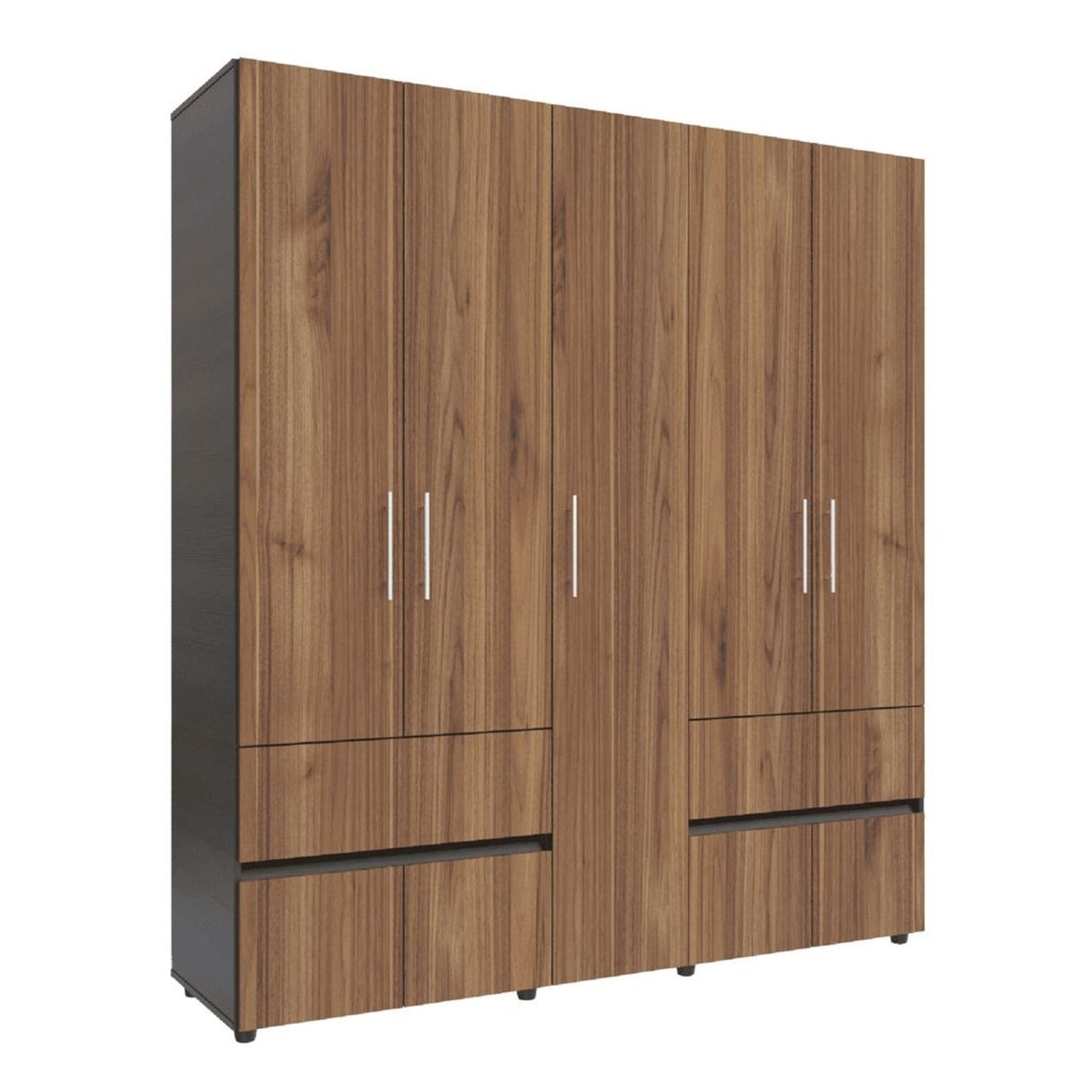 Closet Venecia Gales y Wengue 180x200cm Con Dos Cajones - Closets | Bylmo