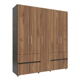 Closet Venecia Gales y Wengue 180x200cm Con Dos Cajones - Closets | Bylmo