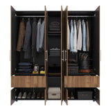 Closet Venecia Gales y Wengue 180x200cm Con Dos Cajones - Closets | Bylmo