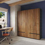 Closet Venecia Gales y Wengue 180x200cm Con Dos Cajones - Closets | Bylmo