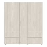 Closet Venecia Niebla y Blanco 180x200cm Con Dos Cajones - Closets | Bylmo