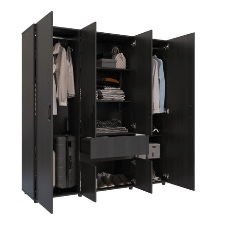 Closet Pekin Wengue 170x200cm Con Un Cajón - Closets | Bylmo