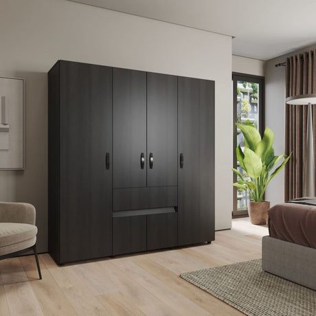 Closet Pekin Wengue 170x200cm Con Un Cajón - Closets | Bylmo