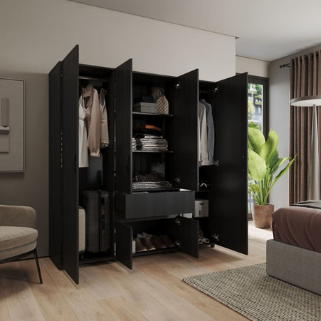 Closet Pekin Wengue 170x200cm Con Un Cajón - Closets | Bylmo