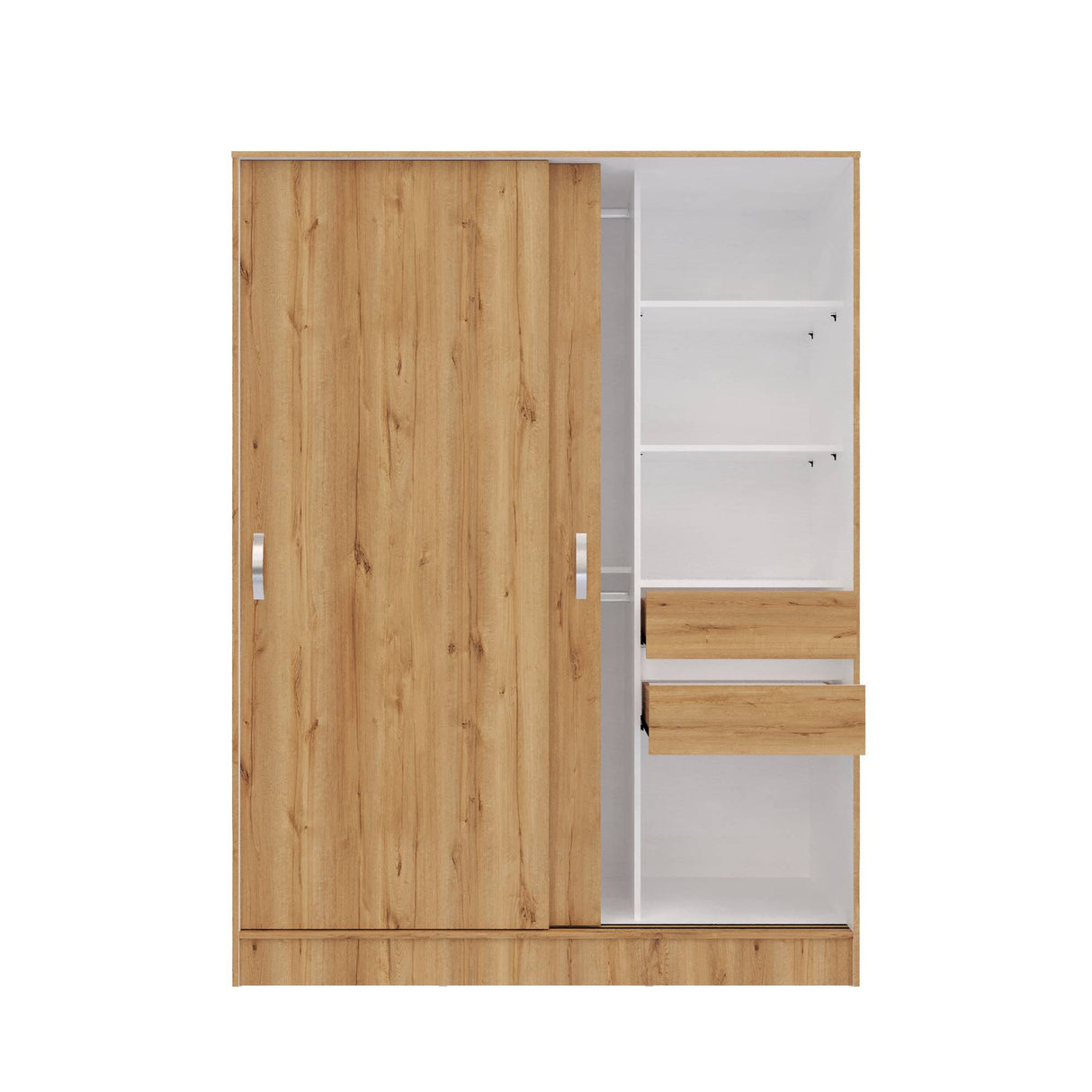 Closet Berlín Duna y Blanco 150x200cm Con Dos Cajones - Closets | Bylmo