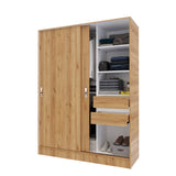 Closet Berlín Duna y Blanco 150x200cm Con Dos Cajones - Closets | Bylmo