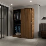 Closet Berlín Gales y Wengue 150x200cm Con Dos Cajones - Closets | Bylmo