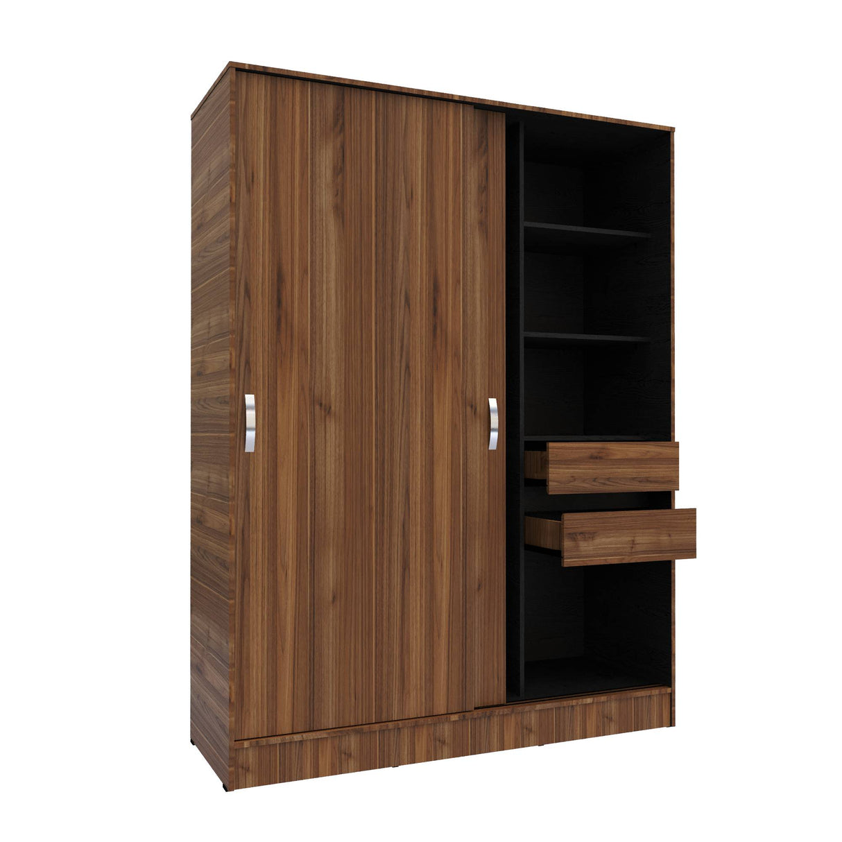 Closet Berlín Gales y Wengue 150x200cm Con Dos Cajones - Closets | Bylmo