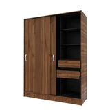 Closet Berlín Gales y Wengue 150x200cm Con Dos Cajones - Closets | Bylmo