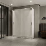 Closet Berlín Niebla y Blanco 150x200cm Con Dos Cajones - Closets | Bylmo