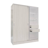 Closet Berlín Niebla y Blanco 150x200cm Con Dos Cajones - Closets | Bylmo